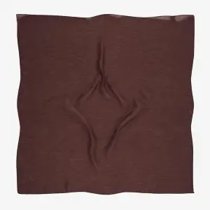 Picasso Düz Pırıltı Kehribar Eşarp Kahve (ry9921)