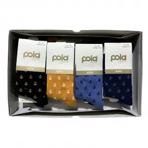 Pola Erkek Çocuk Penye Soket Çorap 12li Paket (Yaş:5-6) (EC-90-07)