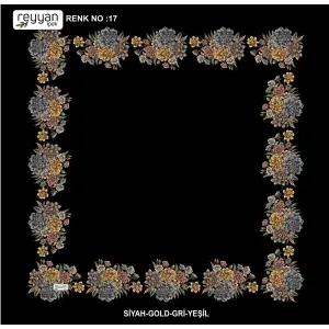 Reyyan 100 cm Ortası Boş Oyalık Yazma (ryyn-424-01)