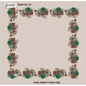 Reyyan 100 cm Ortası Boş Oyalık Yazma (ryyn-424-05)