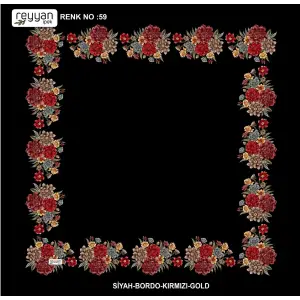 Reyyan 100 cm Ortası Boş Oyalık Yazma (ryyn-424-10)