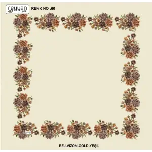 Reyyan 100 cm Ortası Boş Oyalık Yazma (ryyn-424-11)