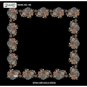 Reyyan 100 cm Ortası Boş Oyalık Yazma (ryyn-424-14)