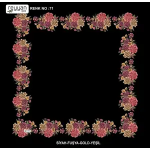 Reyyan 100 cm Ortası Boş Oyalık Yazma (ryyn-424-15)