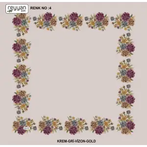 Reyyan 100 cm Ortası Boş Oyalık Yazma (ryyn-424-20)