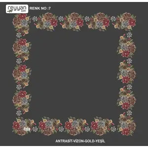 Reyyan 100 cm Ortası Boş Oyalık Yazma (ryyn-424-21)