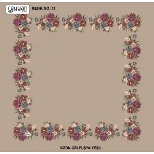 Reyyan 100 cm Ortası Boş Oyalık Yazma (ryyn-424-22)