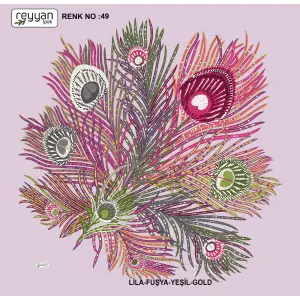 Reyyan Desenli Oyalık Yazma (ryyn-402-06)