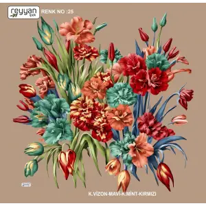 Reyyan Desenli Oyalık Yazma (ryyn-404-04)