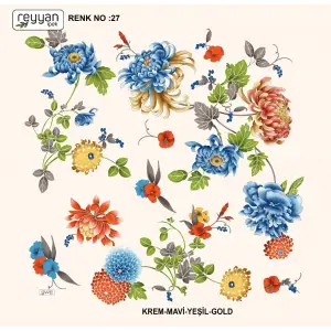 Reyyan Desenli Oyalık Yazma (ryyn-405-05)