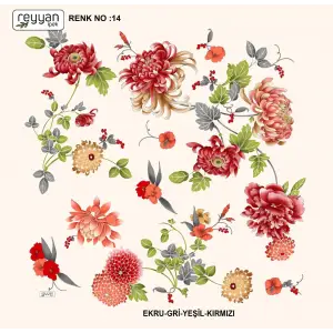 Reyyan Desenli Oyalık Yazma (ryyn-405-08)