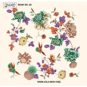 Reyyan Desenli Oyalık Yazma (ryyn-405-09)