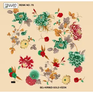 Reyyan Desenli Oyalık Yazma (ryyn-405-12)