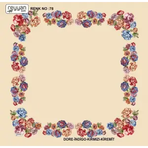 Reyyan Desenli Oyalık Yazma (ryyn-406-09)