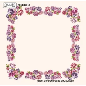 Reyyan Desenli Oyalık Yazma (ryyn-406-11)