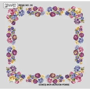 Reyyan Desenli Oyalık Yazma (ryyn-406-14)