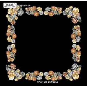 Reyyan Desenli Oyalık Yazma (ryyn-406-15)