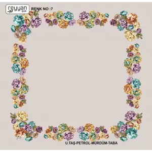 Reyyan Desenli Oyalık Yazma (ryyn-406-17)
