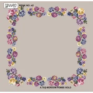 Reyyan Desenli Oyalık Yazma (ryyn-406-19)