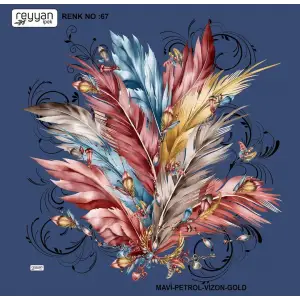 Reyyan Desenli Oyalık Yazma (ryyn-417-10)