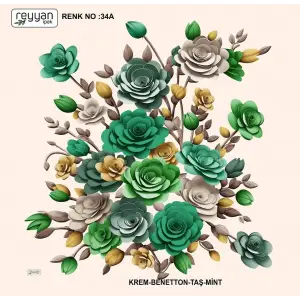 Reyyan Desenli Oyalık Yazma (ryyn-418-04)