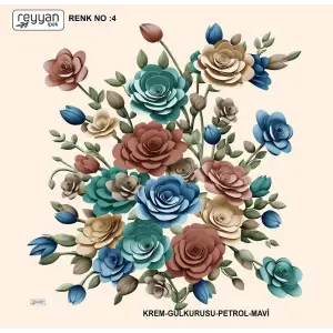 Reyyan Desenli Oyalık Yazma (ryyn-418-21)