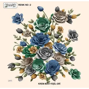 Reyyan Desenli Oyalık Yazma (ryyn-418-23)