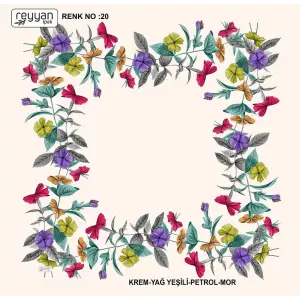 Reyyan Desenli Oyalık Yazma (ryyn-420-10)