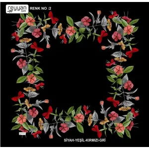 Reyyan Desenli Oyalık Yazma (ryyn-420-18)