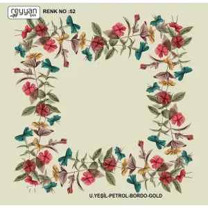 Reyyan Desenli Oyalık Yazma (ryyn-420-25)