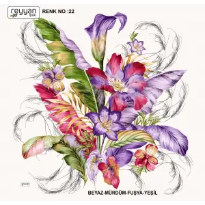 Reyyan Desenli Oyalık Yazma (ryyn-423-12)