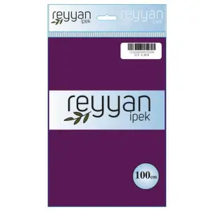 Reyyan İpek 100 Cm Düz Poşetli Yazma Koyu Mor-9828