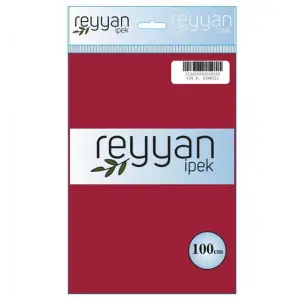 Reyyan İpek 100 Cm Düz Poşetli Yazma Şarabi-9834