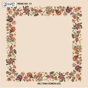 Reyyan İpek 100 cm Ortası Boş Oyalık Yazma (ryyn-392-19)