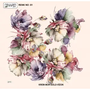 Reyyan İpek 100 cm Oyalık Yazma (ryyn-371-04)