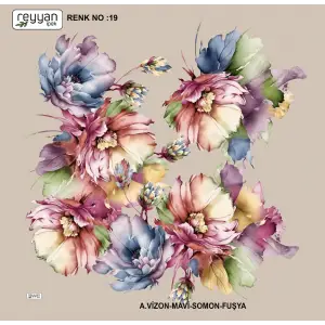 Reyyan İpek 100 cm Oyalık Yazma (ryyn-371-14)