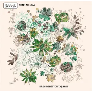 Reyyan İpek 100 cm Oyalık Yazma (ryyn-375-03)