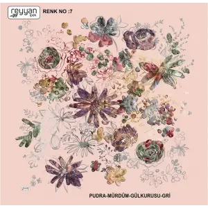 Reyyan İpek 100 cm Oyalık Yazma (ryyn-375-15)