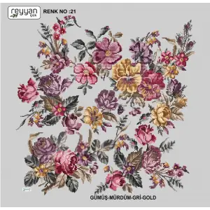 Reyyan İpek 100 cm Oyalık Yazma (ryyn-384-04)