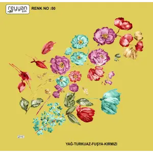 Reyyan İpek 100 cm Oyalık Yazma (ryyn-394-08)