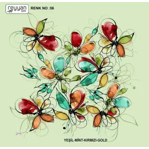 Reyyan İpek 100 cm Oyalık Yazma (ryyn-397-11)