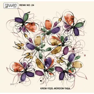 Reyyan İpek 100 cm Oyalık Yazma (ryyn-397-26)