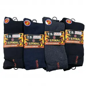 Ts May Erkek Havlu Soket Çorap 12li Paket (MC-96-13)