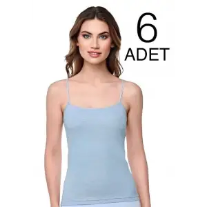 Tutku Kadın İp Askılı Atlet Gri (tka04)