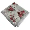 Kenarı Dantelli Desenli Sofra 140x140 cm 1 Adet(Sofra9526)