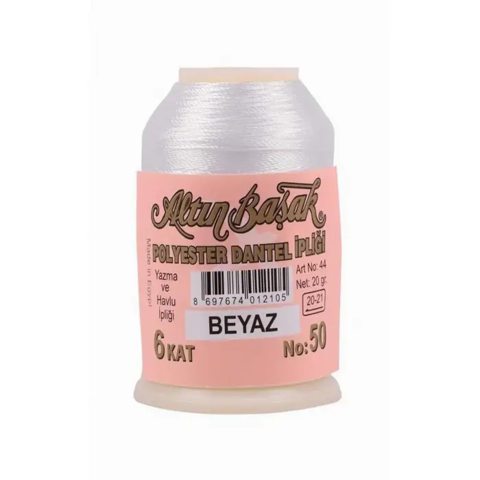 Altınbaşak 20 Gram Oya İpi Renk:BEYAZ