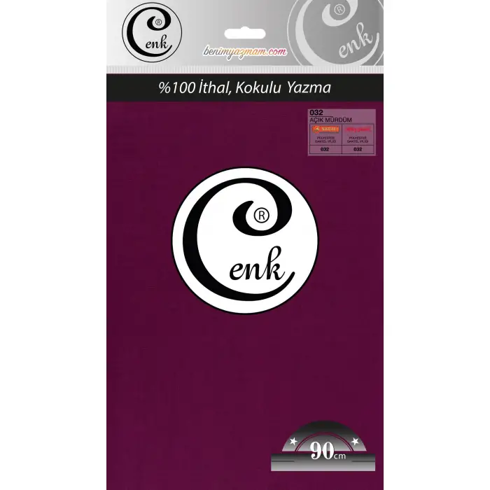Cenk 90 Cm Düz Renk Açık Mürdüm Yazma (90cm-032)
