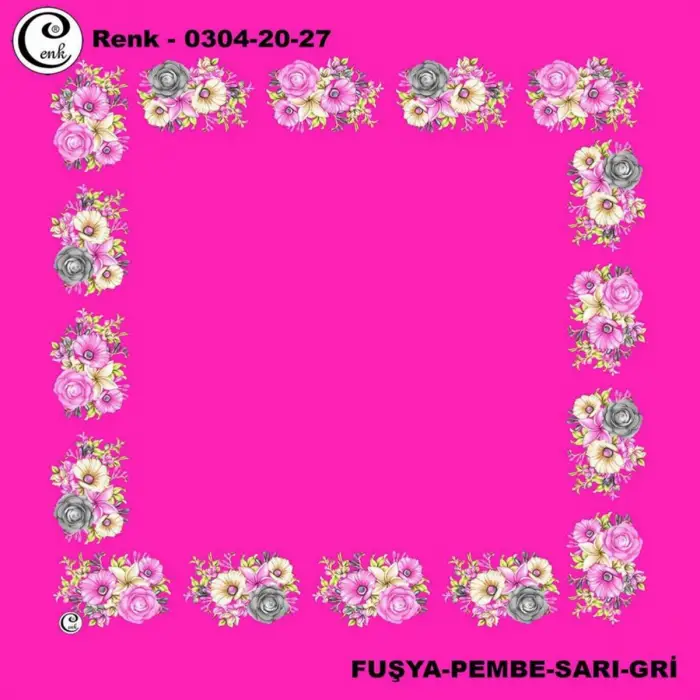 Cenk 90 Cm Ortası Boş Poşet İçi Yazma(Cnk-304-20-27)