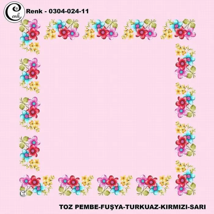 Cenk 90 Cm Ortası Boş Poşet İçi Yazma(Cnk-304-24-11)