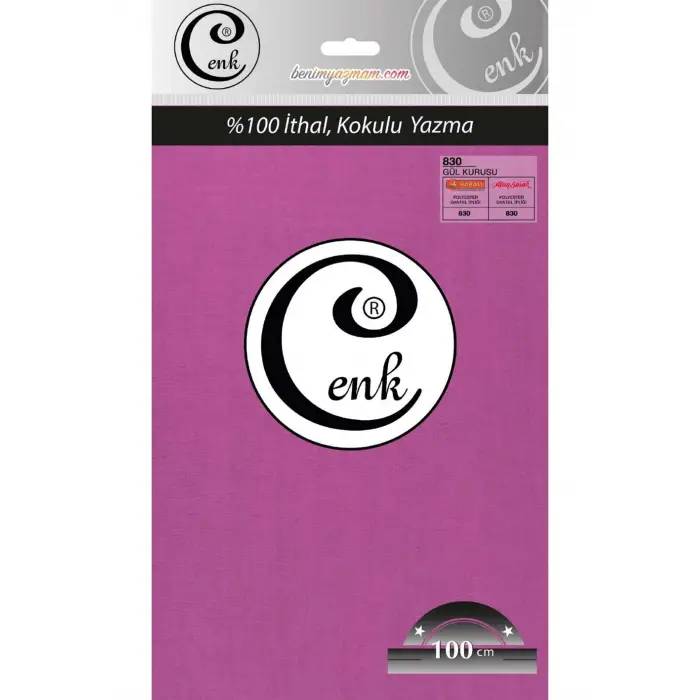 Cenk Düz Renk 100cm Gül Kurusu Yazma (301-830)